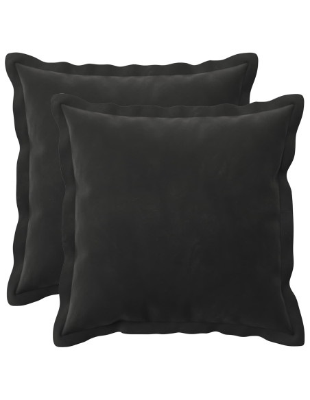 Federa 2 pcs HOUTEN Nero 35 x 35 cm Velluto