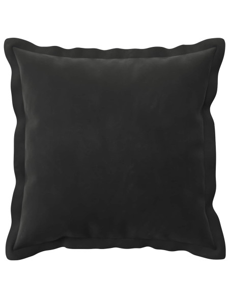 Federa 6 pcs HOUTEN Nero 35 x 35 cm Velluto