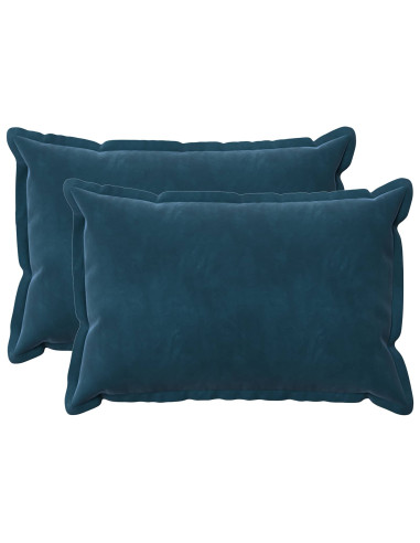 Federa 2 pcs HOUTEN Blu 50 x 75 cm Velluto