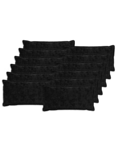 Federa 12 pz HOUTEN Nero 40 x 80 cm Pelliccia di Coniglio Finta