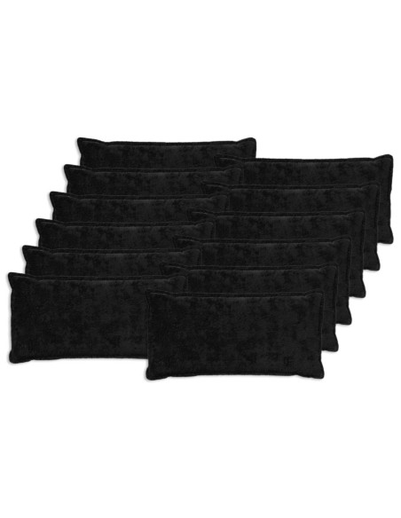 Federa 12 pz HOUTEN Nero 40 x 80 cm Pelliccia di Coniglio Finta