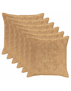 Federa 6 pz HOUTEN Tortora 65 x 65 cm