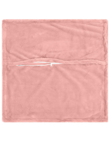 Federa 6 pz HOUTEN Rosa 80 x 80 cm Pelliccia di Coniglio Finta