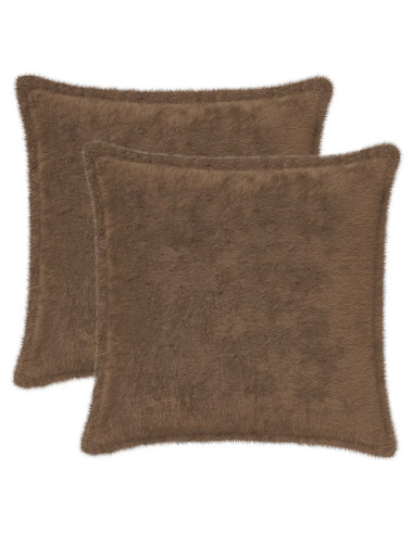 Federa 2 pz HOUTEN Marrone Chiaro 45 x 45 cm