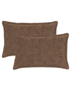 Federa 2 pz HOUTEN Marrone Chiaro 50 x 70 cm