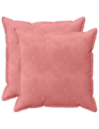 Federa 2 pcs HOUTEN Rosa 70 x 70 cm Velluto