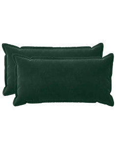 Federa 2 pcs HOUTEN Verde Scuro 40 x 70 cm Velluto