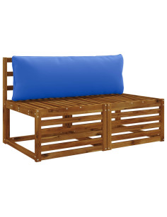 Cuscino per Schiena a 1 Pezzo PUTTEN 100% Poliestere Blu Reale 2