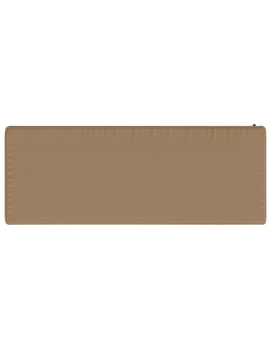 Cuscino per Panchina a 1 Pezzo VUGHT 100% Poliestere Tortora