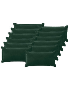 Federa 12 pcs HOUTEN Verde Scuro 40 x 80 cm Velluto