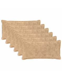 Federa 6 pz HOUTEN Crema 40 x 70 cm Pelliccia di Coniglio Finta