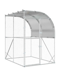 Pollaio Argento 200 x 200 x 215 cm Acciaio zincato