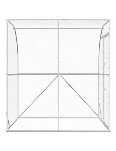 Pollaio Argento 200 x 200 x 215 cm Acciaio zincato