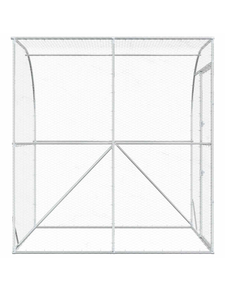 Pollaio Argento 200 x 200 x 215 cm Acciaio zincato