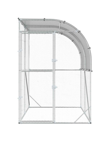 Pollaio Argento 200 x 200 x 215 cm Acciaio zincato