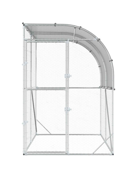 Pollaio Argento 200 x 200 x 215 cm Acciaio zincato