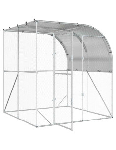 Pollaio Argento 200 x 200 x 215 cm Acciaio zincato 2