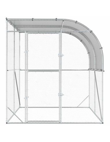 Pollaio Argento 200 x 200 x 215 cm Acciaio zincato
