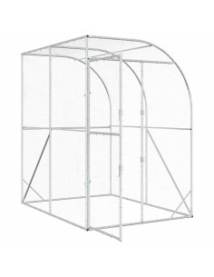 Pollaio Argento 200 x 200 x 215 cm Acciaio zincato 2