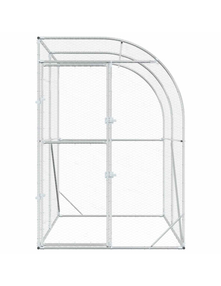 Pollaio Argento 200 x 200 x 215 cm Acciaio zincato