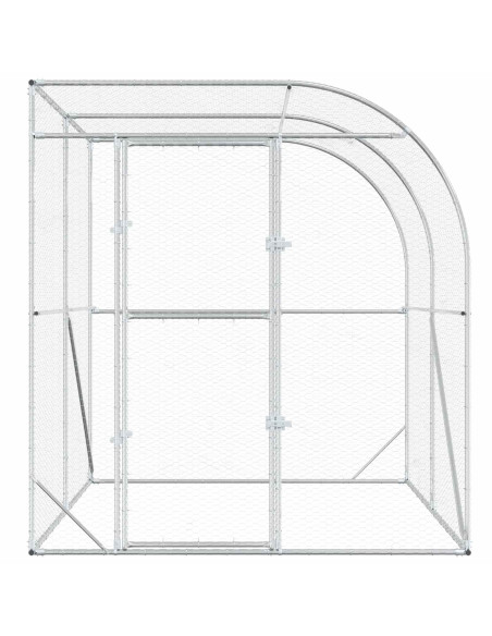 Pollaio Argento 200 x 200 x 215 cm Acciaio zincato