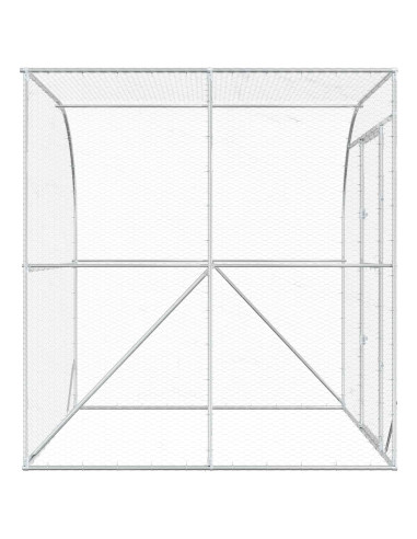 Pollaio Argento 200 x 200 x 215 cm Acciaio zincato