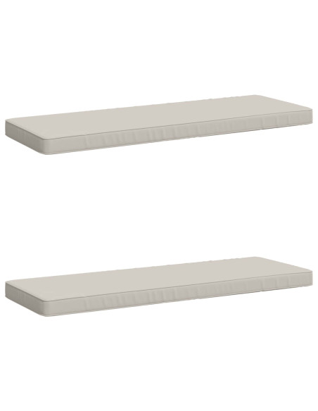 Cuscini per Panchina a 2 Pezzi VUGHT 2 pz 100% Poliestere