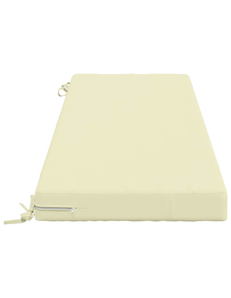 Cuscini per Panchina a 2 Pezzi SOEST 2 pz 100% Poliestere Crema