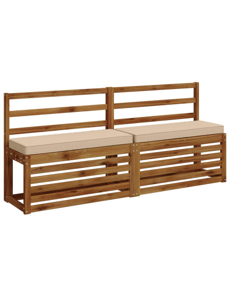 Cuscini per Panchina a 2 Pezzi VUGHT 2 pcs 100% Poliestere