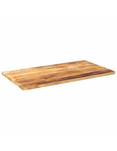 Piano per Tavolo 100x60x3,8 cm Rettangolare Legno Mango Grezzo