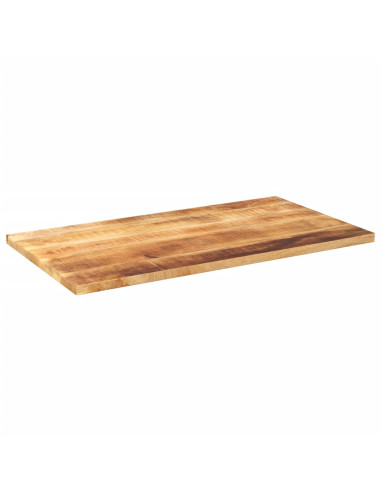 Piano per Tavolo 100x60x3,8 cm Rettangolare Legno Mango Grezzo
