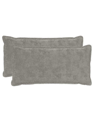 Federa 2 pz HOUTEN Grigio Chiaro 40 x 80 cm