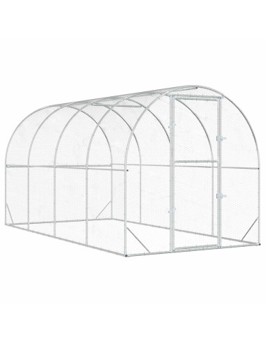 Pollaio Argento 400 x 200 x 200 cm Acciaio zincato