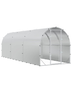 Pollaio Argento 600 x 200 x 200 cm Acciaio zincato