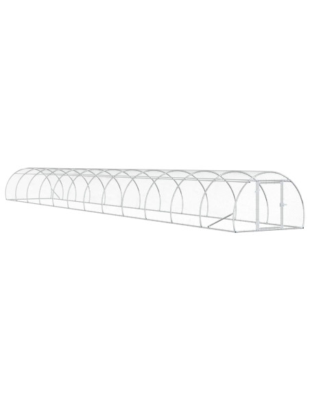 Pollaio Argento 1200 x 150 x 100 cm Acciaio zincato