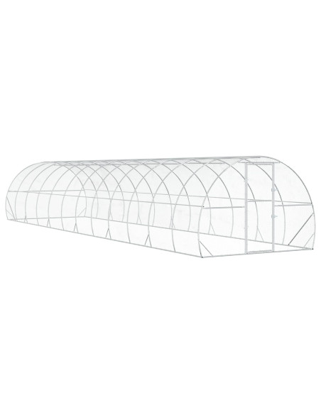Pollaio Argento 1200 x 300 x 200 cm Acciaio zincato