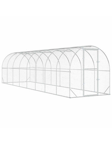 Pollaio Argento 800 x 200 x 200 cm Acciaio zincato
