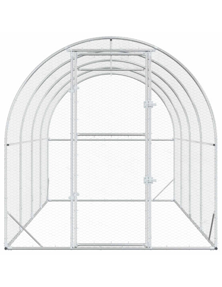 Pollaio Argento 400 x 200 x 200 cm Acciaio zincato