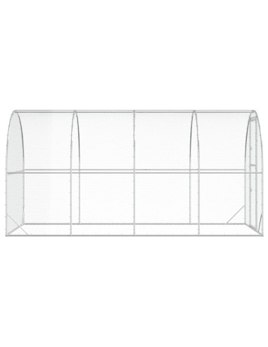 Pollaio Argento 400 x 200 x 200 cm Acciaio zincato