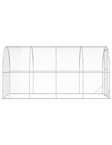 Pollaio Argento 400 x 200 x 200 cm Acciaio zincato