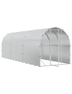 Pollaio Argento 600 x 200 x 200 cm Acciaio zincato 2