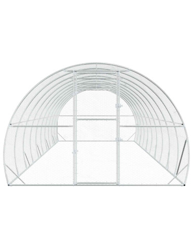 Pollaio Argento 1000 x 300 x 200 cm Acciaio zincato