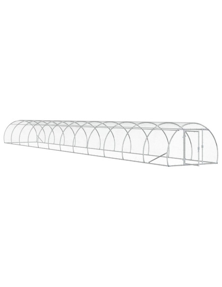 Pollaio Argento 1200 x 150 x 100 cm Acciaio zincato