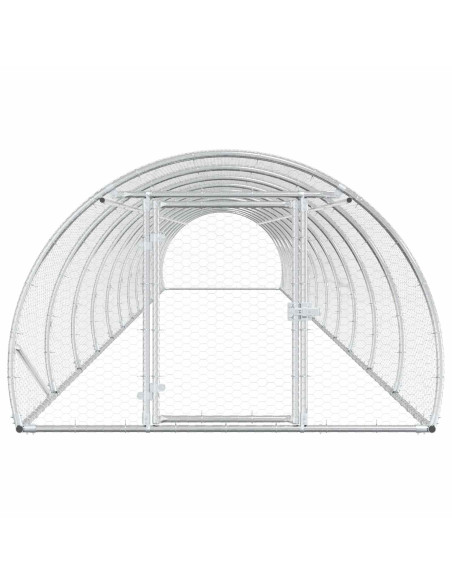 Pollaio Argento 1200 x 150 x 100 cm Acciaio zincato