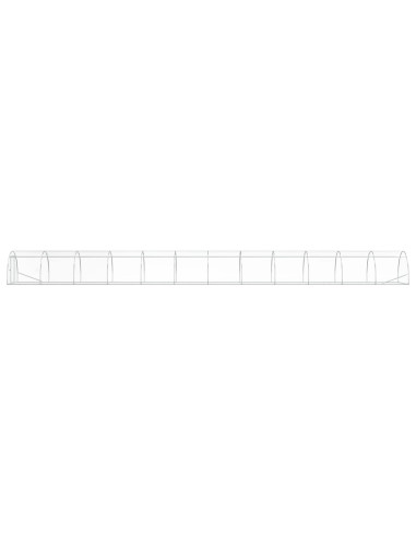 Pollaio Argento 1200 x 150 x 100 cm Acciaio zincato