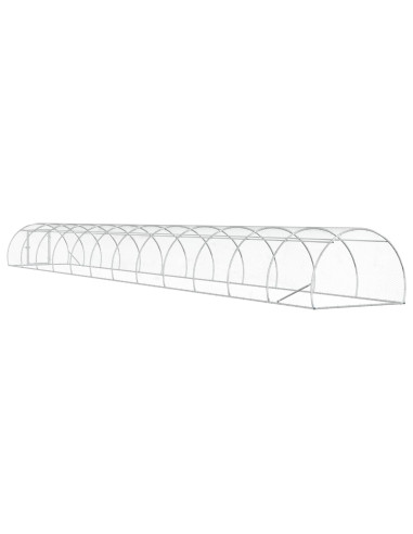 Pollaio Argento 1200 x 150 x 100 cm Acciaio zincato