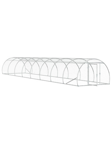 Pollaio Argento 800 x 150 x 100 cm Acciaio zincato