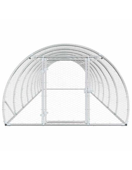 Pollaio Argento 800 x 150 x 100 cm Acciaio zincato