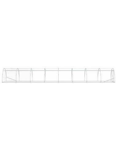 Pollaio Argento 800 x 150 x 100 cm Acciaio zincato
