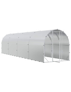 Pollaio Argento 800 x 200 x 200 cm Acciaio zincato 2